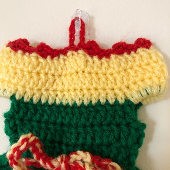 Crochet dress hand towel, Easter theme dish towel - Picture 8 of 10